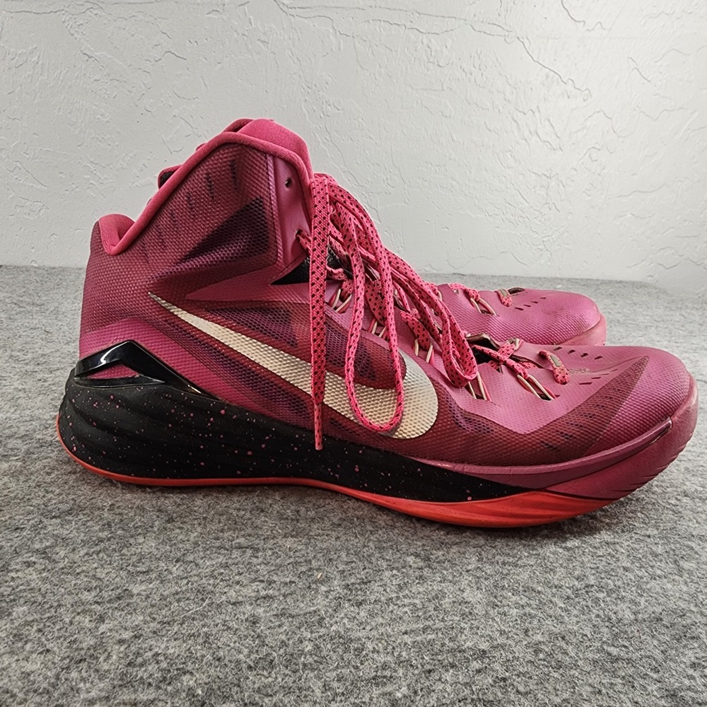 Nike Hyperdunk 2014 Pink Basketball Shoes High Top Sneakers Mens 12 653640-606